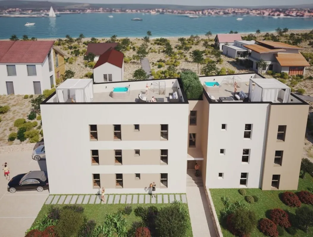 Moderne Dreizimmerwohnung mit Garten, nur 70 m vom Meer entfernt - Bild 1