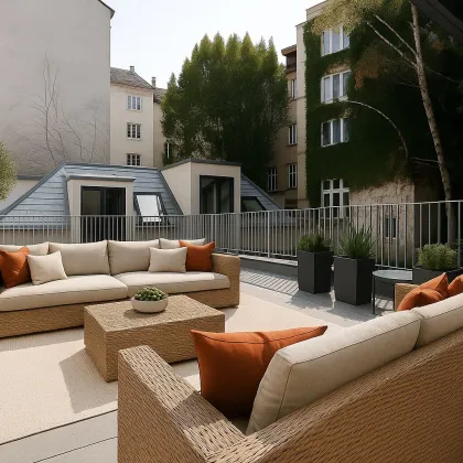 Marie | Terrassentraum im sanierten Altbau nahe Aumannplatz - Bild 2