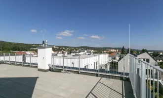 Moderne mehrgeschoßige Wohnung mit großer Dachterrasse