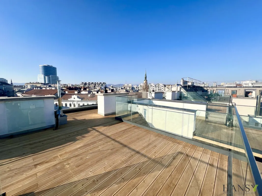Über den Dächern Wien´s.....Erstbezug Dachgeschosswohnung beim Donaukanal mit einzigartigem Wien-Weitblick und 85 m² Dachterrasse mit Whirlpool! - Bild 1
