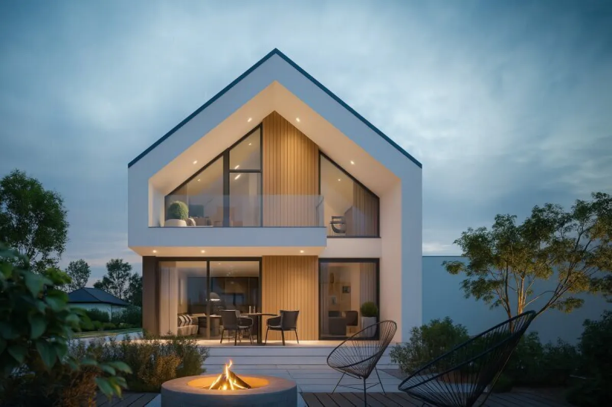 Ihr Traumhaus in Breitenfurt – Baugrund mit Studie für ein stilvolles Doppelhaus - Bild 1