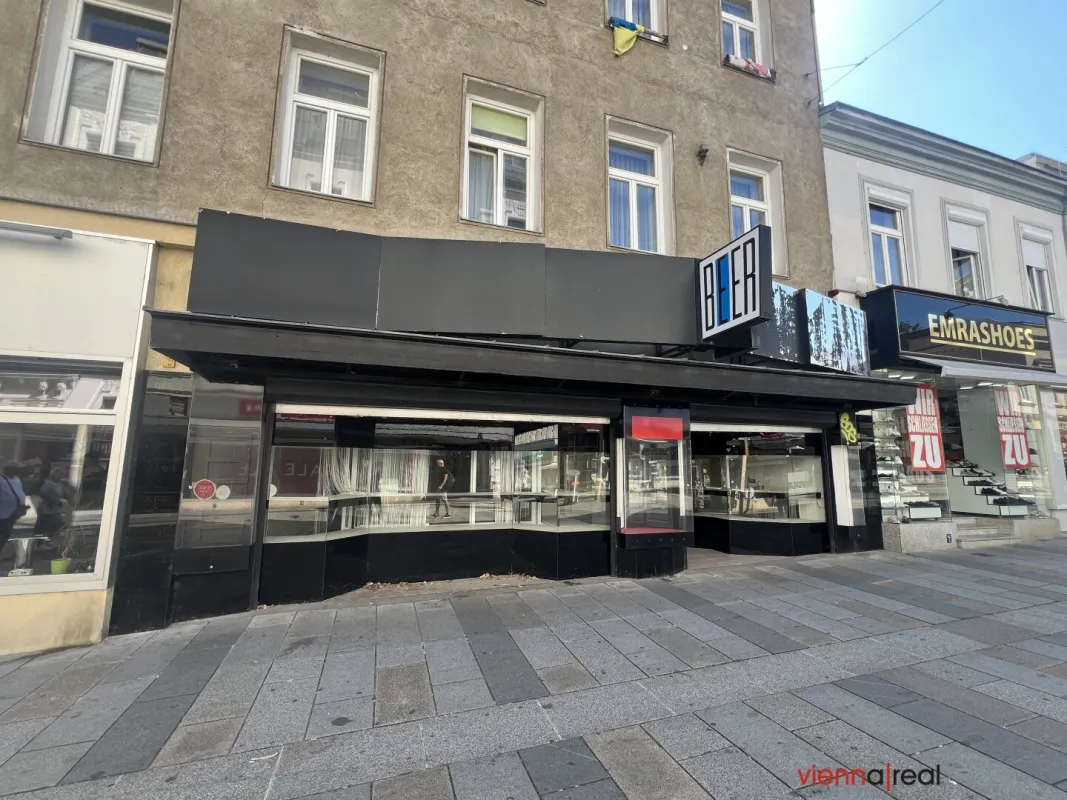 << KEINE ABLÖSE >> TOPLAGE - UNBEFRISTET - 84 m2 Geschäftslokal in Fußgängerzone mit Lager und Gang-WC - Bild 1