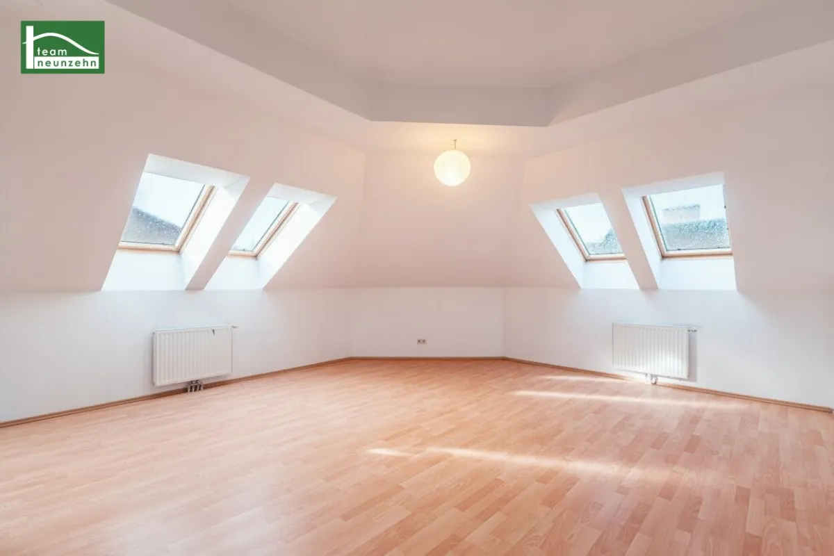 Eck-Dachgeschosswohnung in Ruhelage nahe U4 Meidling Hauptstraße, U6 und Theresienbad! - Bild 1
