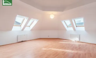 Eck-Dachgeschosswohnung in Ruhelage nahe U4 Meidling Hauptstraße, U6 und Theresienbad!