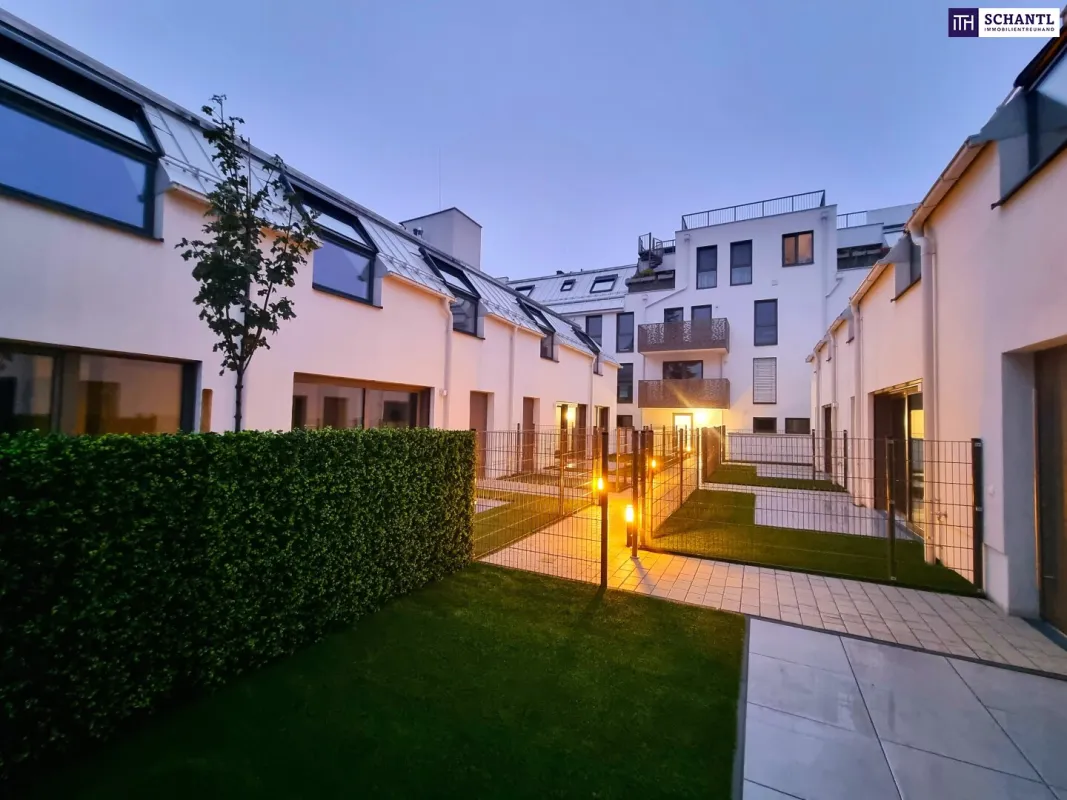 Herbstaktion! Happy to be here! WOW - Cooles Townhouse mit Garten! Erdwärme + Absolute Ruhelage + Tiefgarage + Ideale Süd Ausrichtung! Nachhaltig und zukunftssicher investiert! - Bild 1