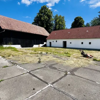 6 Minuten nach Geras - gut erhalten und teils renovierter Vierkanthof - großes Grundstück 2601m² - Brunnen am Grund - Bild 2