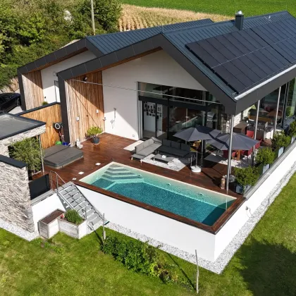 Architekten Villa I Kirchstetten I 365 m² - 6 Zimmer I Infinity Pool I Sauna I Whirlpool I Garten & Terrassen I Garage - Bild 3