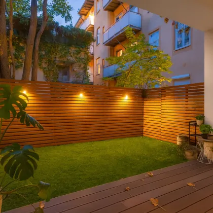 GARDEN IN THE CITY - ENTZÜCKENDE GARTENWOHNUNG MIT TERRASSE - TEILMÖBLIERT UND KOMPLETTKÜCHE - NÄHE MARIAHILFER STRASSE - SOFORT BEZIEHBAR - Bild 2