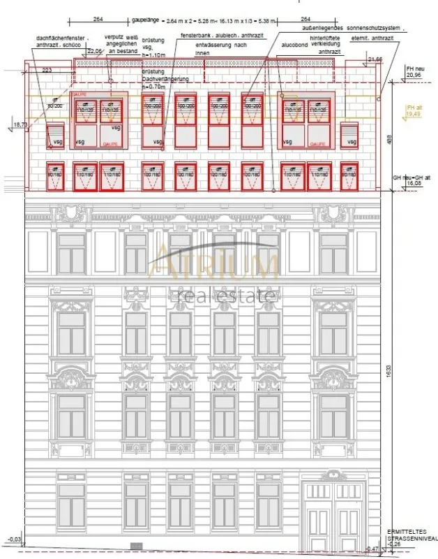Rohdachboden mit Baugenehmigung für 3 hochwertige Maisonette-Wohnungen - Bild 1