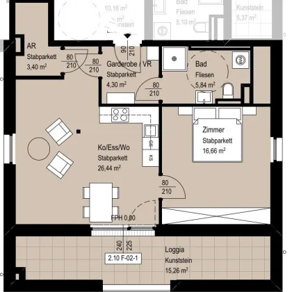 AMHÖTTLGRUND: 2-ZIMMER-WOHNUNG IM DG - Bild 2