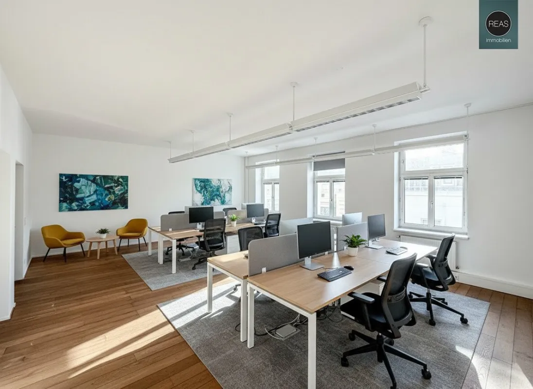 Modernes Büro mit Terrasse nahe Naschmarkt! Garage verfügbar! - Bild 1