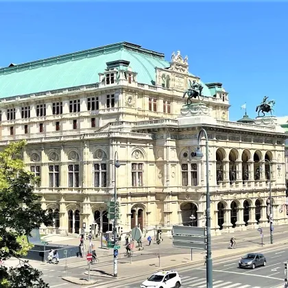 DACHGESCHOSS! OPERNRING, klimatisiertes 110 m2 Dachgeschoss mit 20 m2 Terrasse, 3 Zimmer, Küche, 2 Bäder, Möblierung möglich - Bild 2