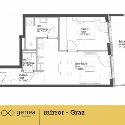 Wohnen im 11 Stock mit Schlossbergblick -  Graz Reininghaus - Hauseigener Spa Bereich - Bild 3