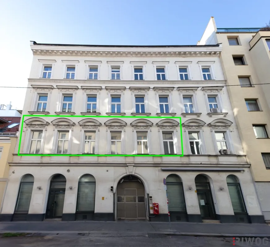 INVESTMENT IN DER ZIEGLERGASSE | Unbefristet vermietete Altbauwohnung | Nähe Mariahilfer Straße, Neubaugasse, U3/U6 | Garagenstellplätze im Haus - Bild 1
