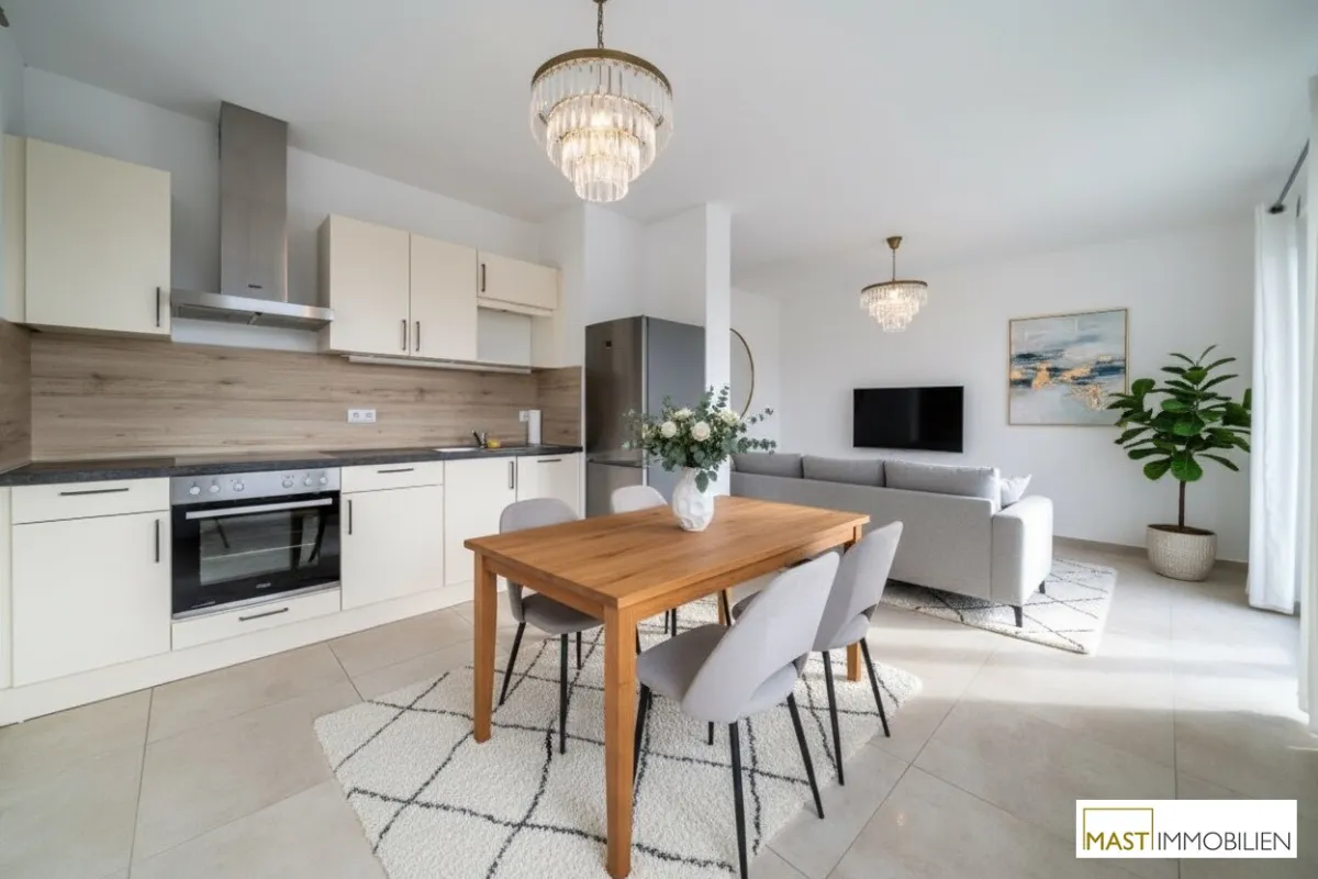 direkt im Herzen von Strasshof: moderne Wohnung mit Balkon und hochwertiger Ausstattung *sofort bezugsbereit - Bild 1