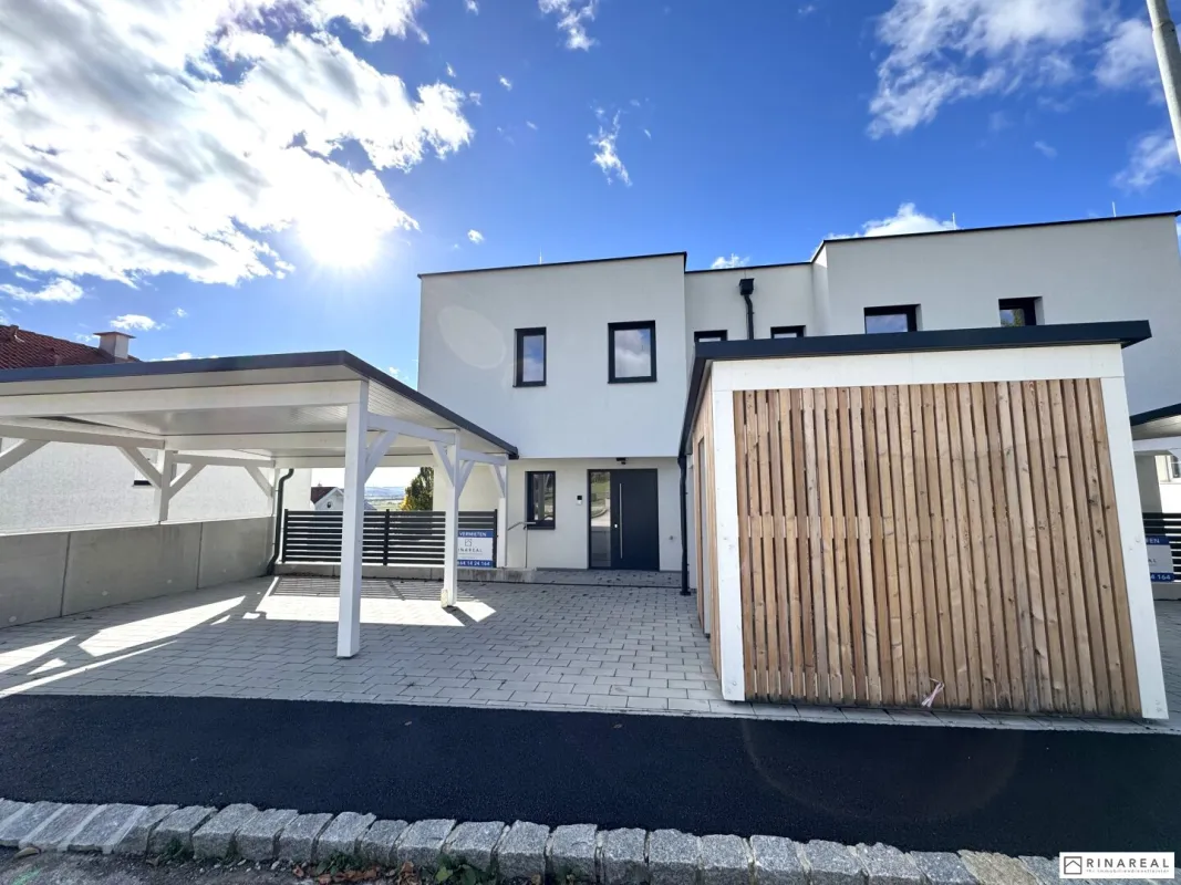 TRAUMHAFTER AUSBLICK | Moderne Doppelhaushälfte - ERSTBEZUG | 5 Zimmer | Großhöflein - Fasangasse (Haus 4/2) - Bild 1