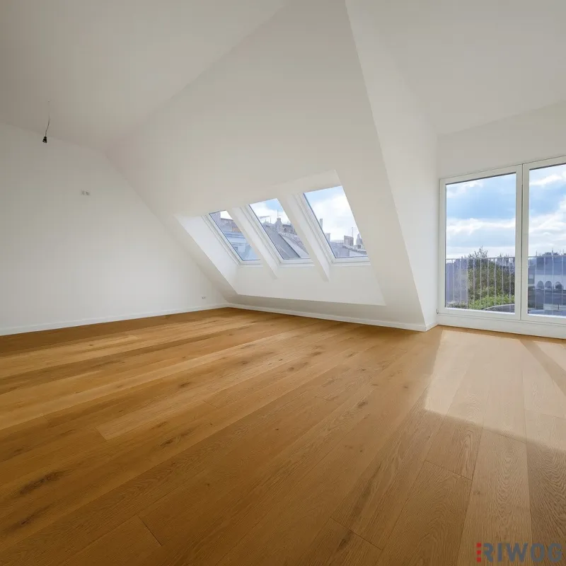 ERSTBEZUG | DG-Terrassenwohnung mit 3 Zimmern | Klima & Luftwärmepumpe | Tiefgaragenplatz | Nähe Liesing & Riverside - Bild 1