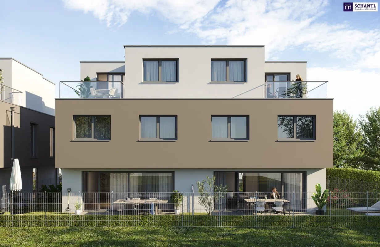 Baustart ist bereits erfolgt!!!! Design meets Nature: Neubau-Duo für exklusives Wohnen in Wien! Erstbezug! Deckenkühlung! Luft/Wasser-Wärmepumpe! - Bild 1