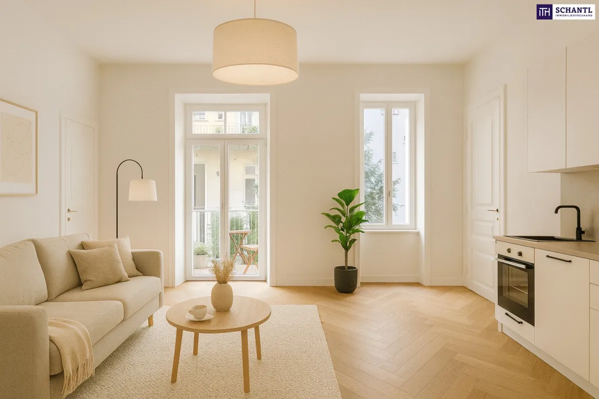 ++ TOP LAGE in unmittelbarer Nähe zum Augarten ++ hochwertig saniertes Altbaujuwel mit großzügigem Balkon + absolut ruhige Innenhoflage - Bild 1