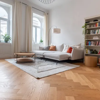 WIEN. CHICE ALTBAUWOHNUNG MIT  KAMIN, THEATERBLICK UND TRAUMHAFTER FASSADE. - Bild 3