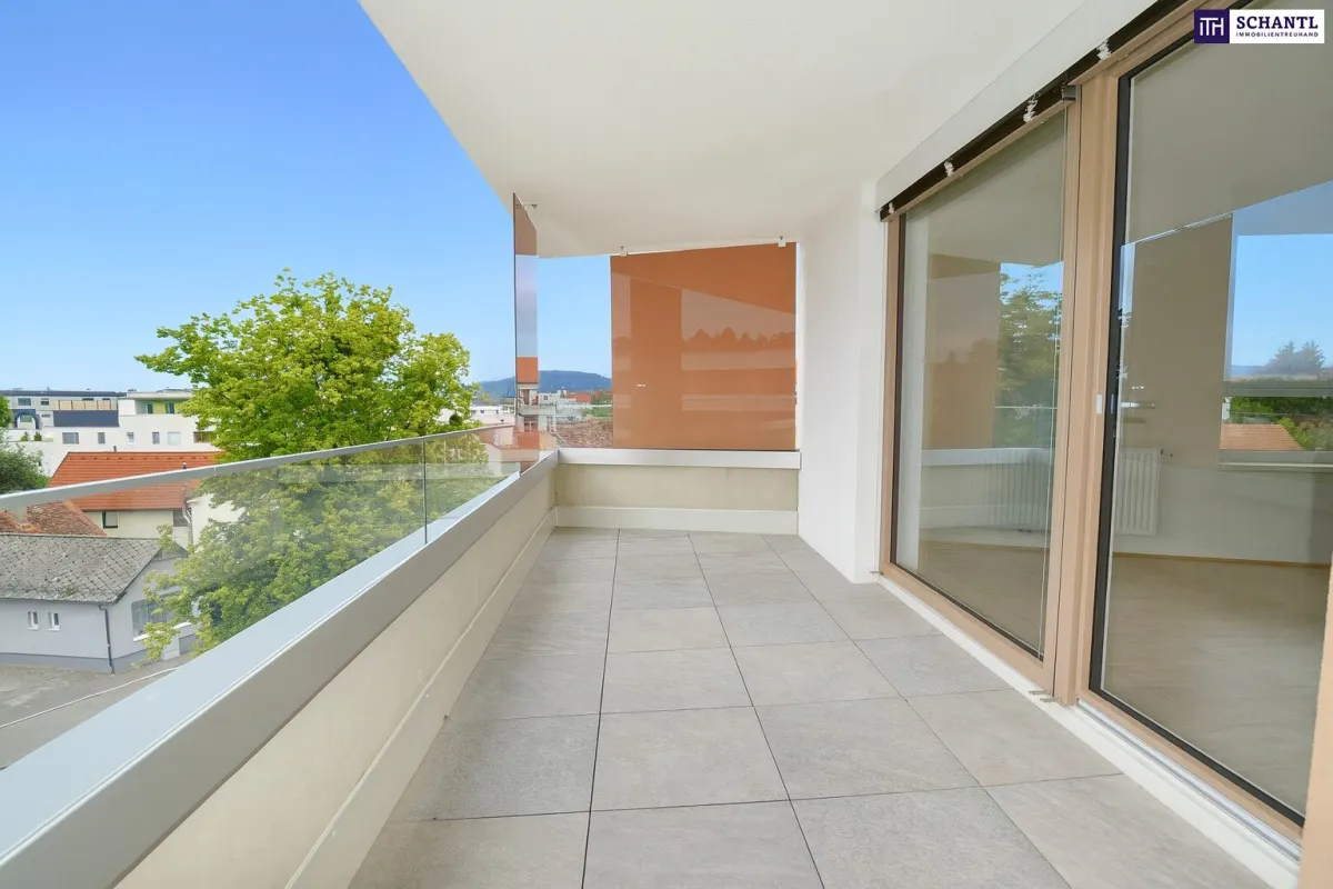 Herrliche Drei-Zimmer-Wohnung mit riesigen FREIFLÄCHEN und Garagenplatz! Schlossbergblick! - Bild 1