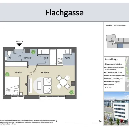 37m² | Moderne 2-Zimmer-Wohnung mit Heiz- und Kühlkombi | 2.Stock - Bild 2