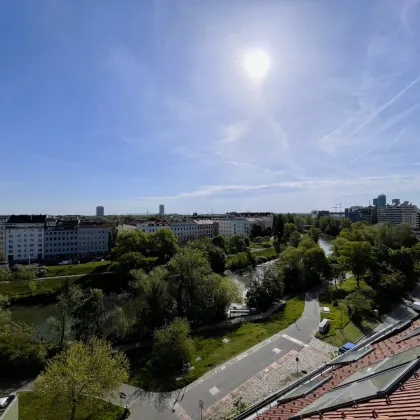 Skyview I Weite I Luxus: Großzügige und stilvolle 2-Zimmer-Maisonette mit Dachterrasse in Toplage neben Donaukanal! - Bild 3