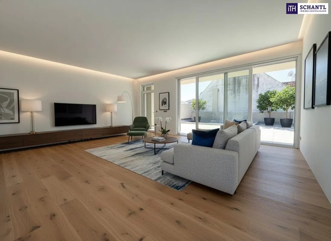 Exklusives 117m2 Penthouse mit einer unglaublichen ca. 150m2 großen Sonnenterrasse -Glück in perfekter Lage – Sichern Sie sich Ihr exklusives Wohnjuwel! - Bild 1