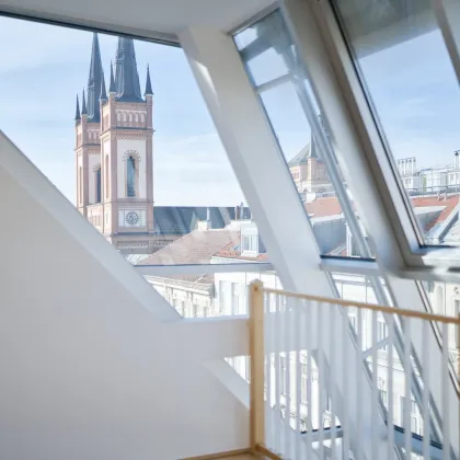 Panoramablick: Maisonettewohnung im DG mit zwei Terrassen & 35m² Studio in der Josefstadt! - Bild 3