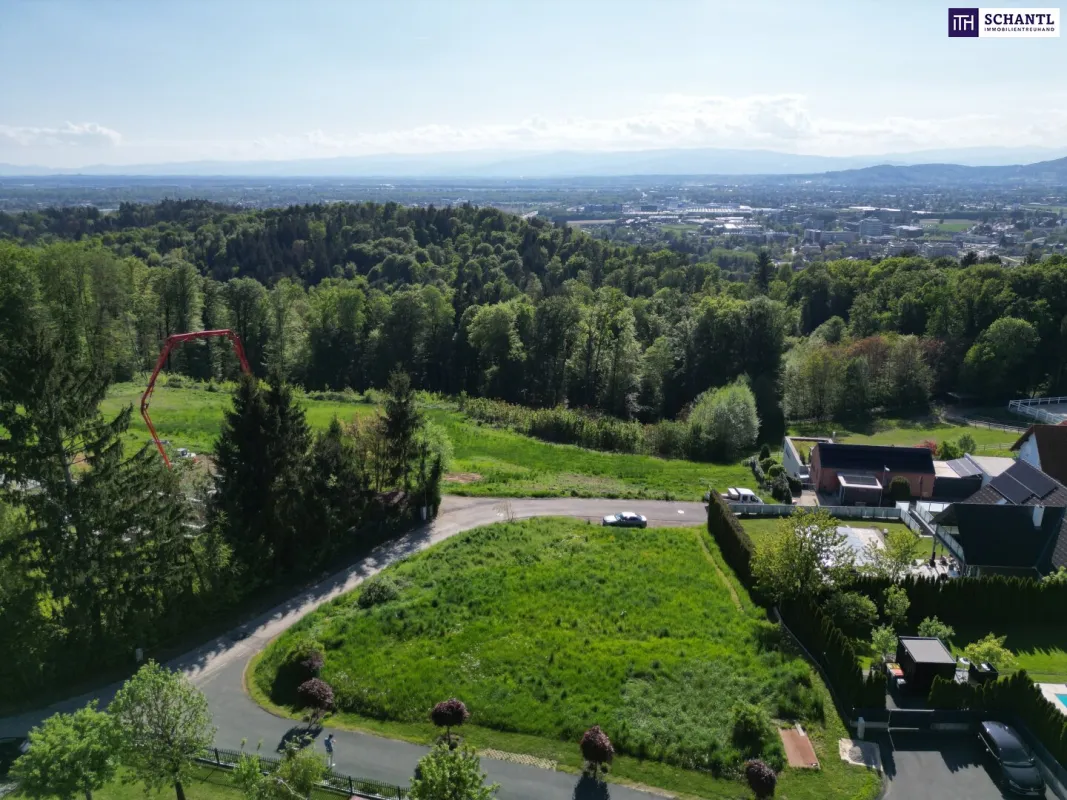 Einzigartiger Panoramablick - Exklusives Grundstück in Raaba + GLASFASERANSCHLUSS - Bild 1
