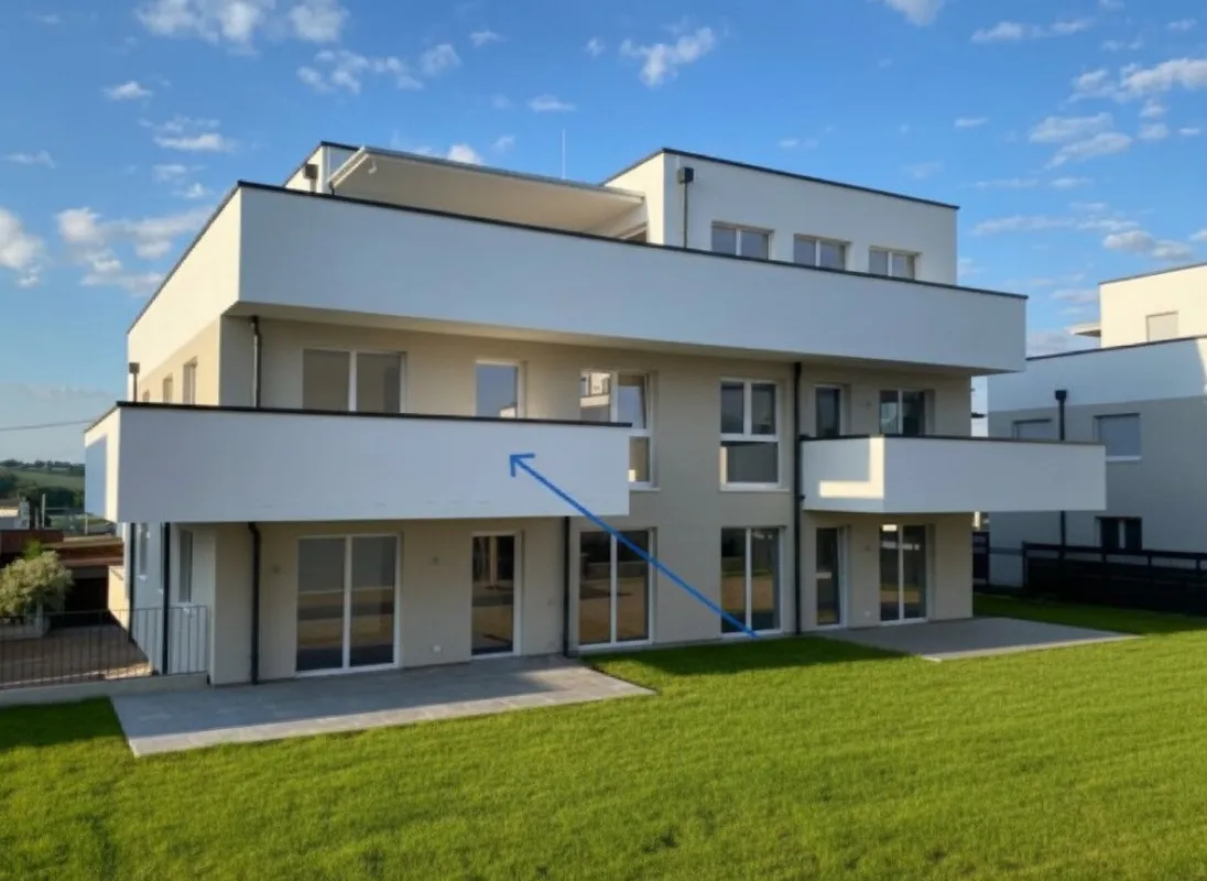Neuwertige 4-Zimmer-Wohnung in Piberbach mit Balkon und 2 Stellplätzen! - Bild 1