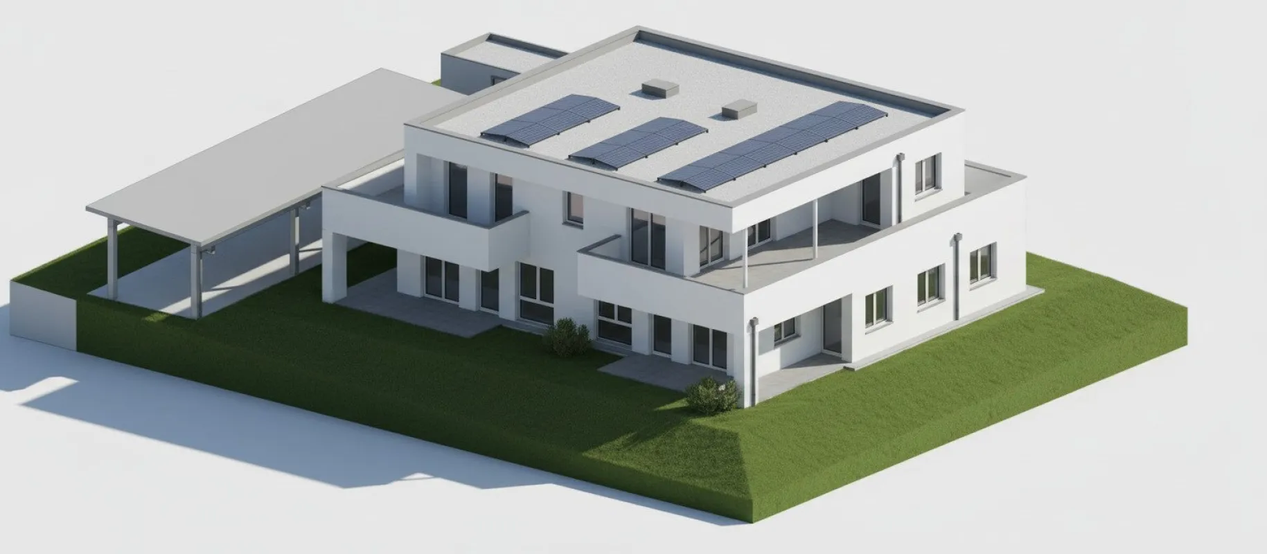 Dreifamilienhaus!!!!! Erstbezug mit Südbalkon, Carport und flexiblem Raumkonzept! - Bild 1
