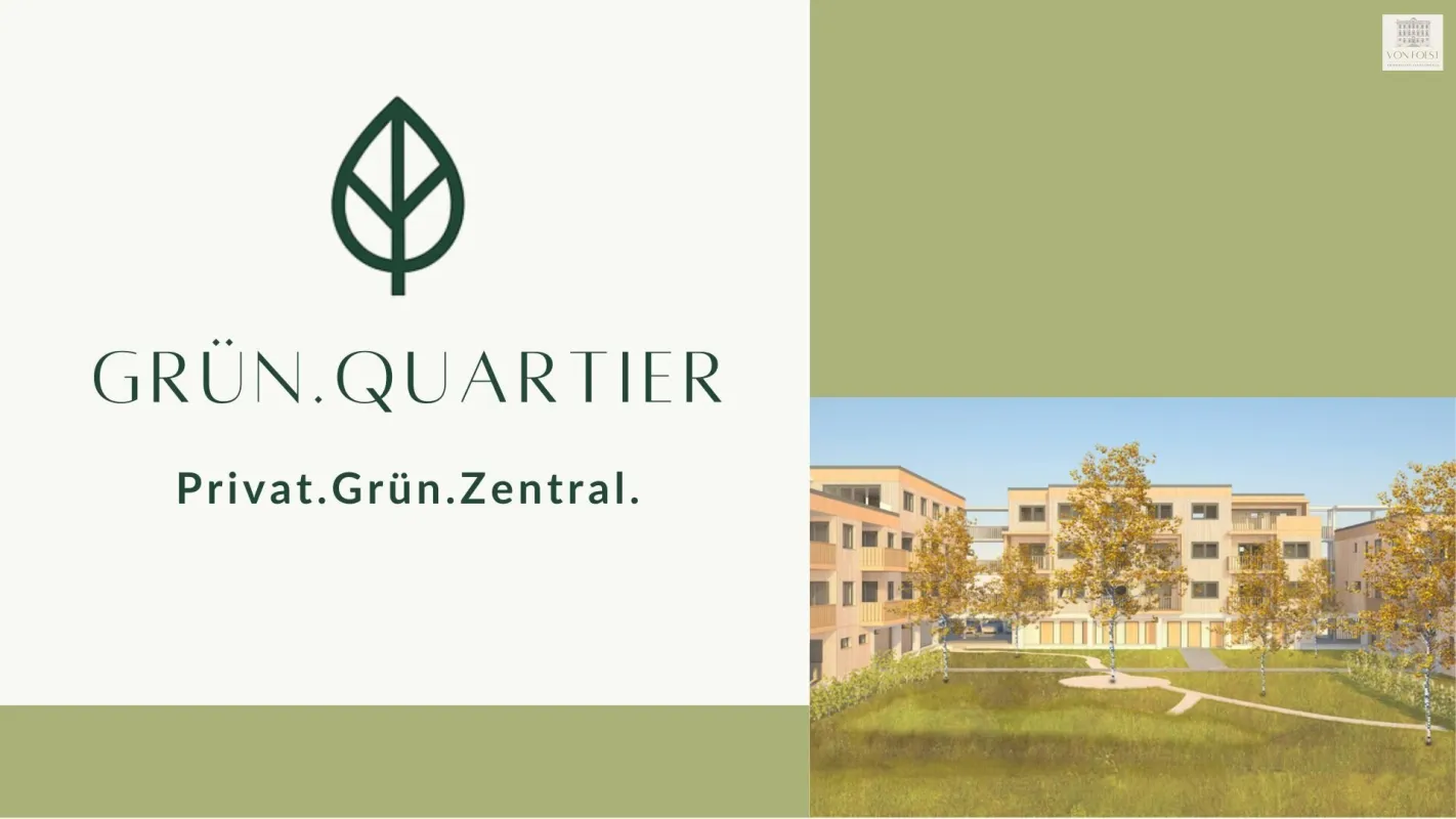 GRÜN.QUARTIER - Privat.Grün.Zentral - Lichtdurchflutete Familienwohnung mit großer Terrasse - Bild 1