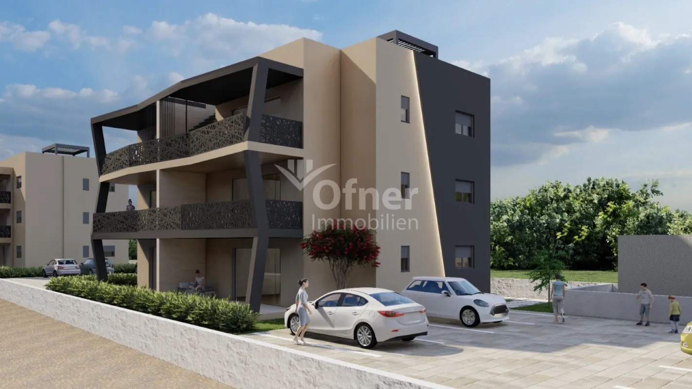 Wohnung im Neubau 200 m vom Meer entfernt – Sukošan - Bild 1