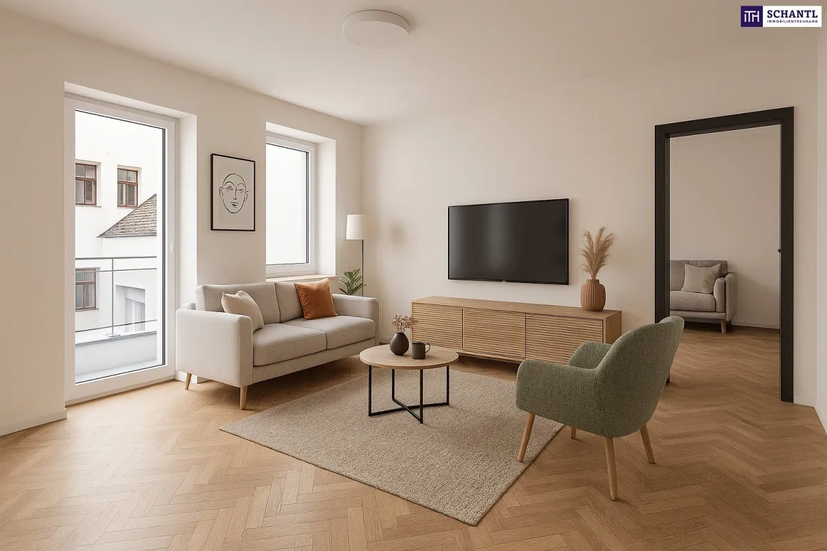 ***Stilvoller Altbau mit Dachgartenflair – 3-Zimmer-Wohnung mit großer Terrasse & moderner Technik - Klimaanlage & Luftwärmepumpe inklusive*** - Bild 1
