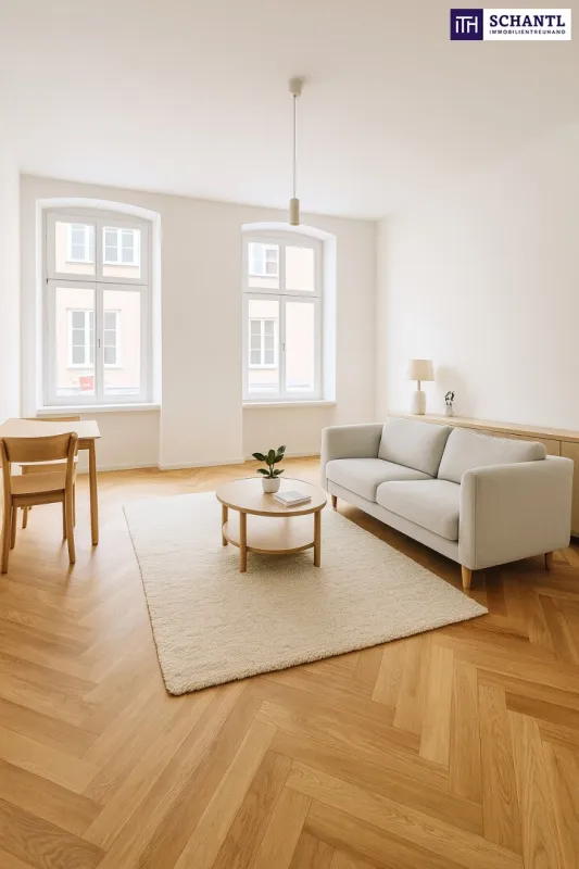 ***Altbau trifft Moderne – hochwertig sanierte 3-Zimmer-Wohnung mit Klimaanlage, Luftwärmepumpe, hofseitiger Terrasse & edler Ausstattung*** - Bild 1