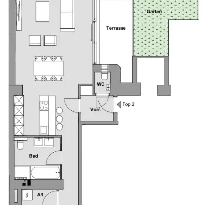 Marie | 3-Zimmer-Altbau mit Terrasse und Garten in Hofruhelage - Bild 2