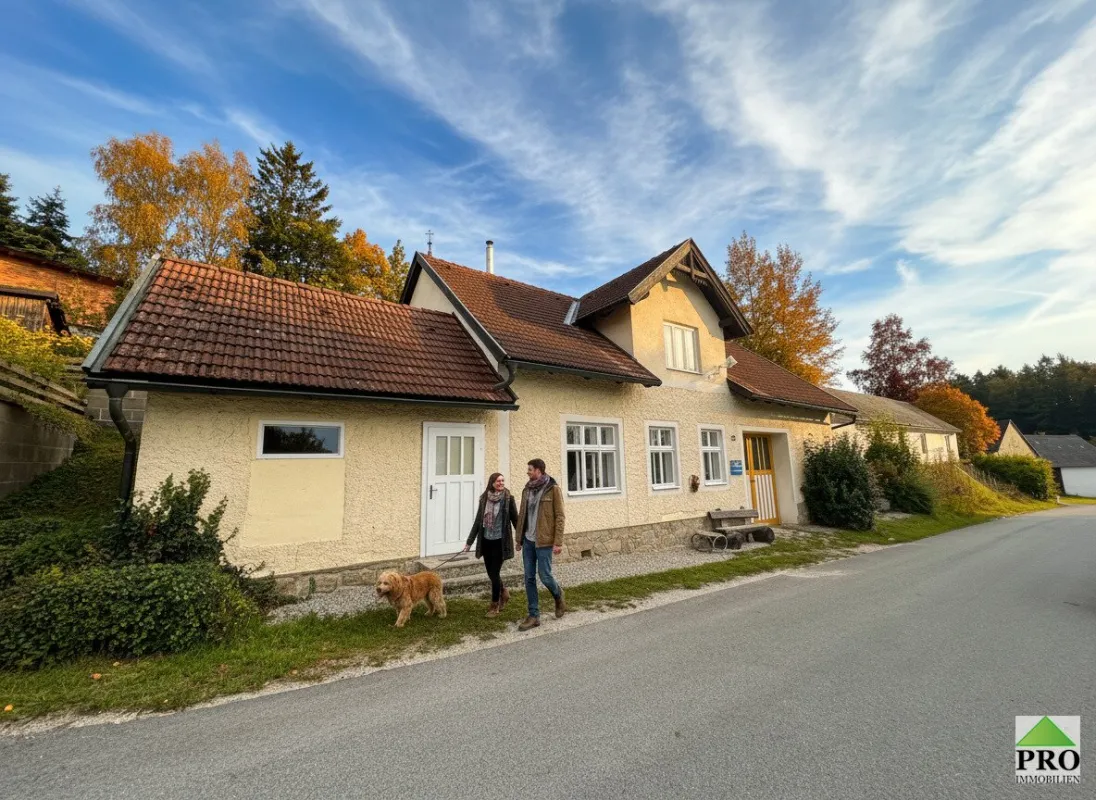 Romantisches Landhaus neben dem  Golfplatz Haugschlag liebevoll renoviert! Ideal als Ferien-Wochenenddomizil! - Bild 1