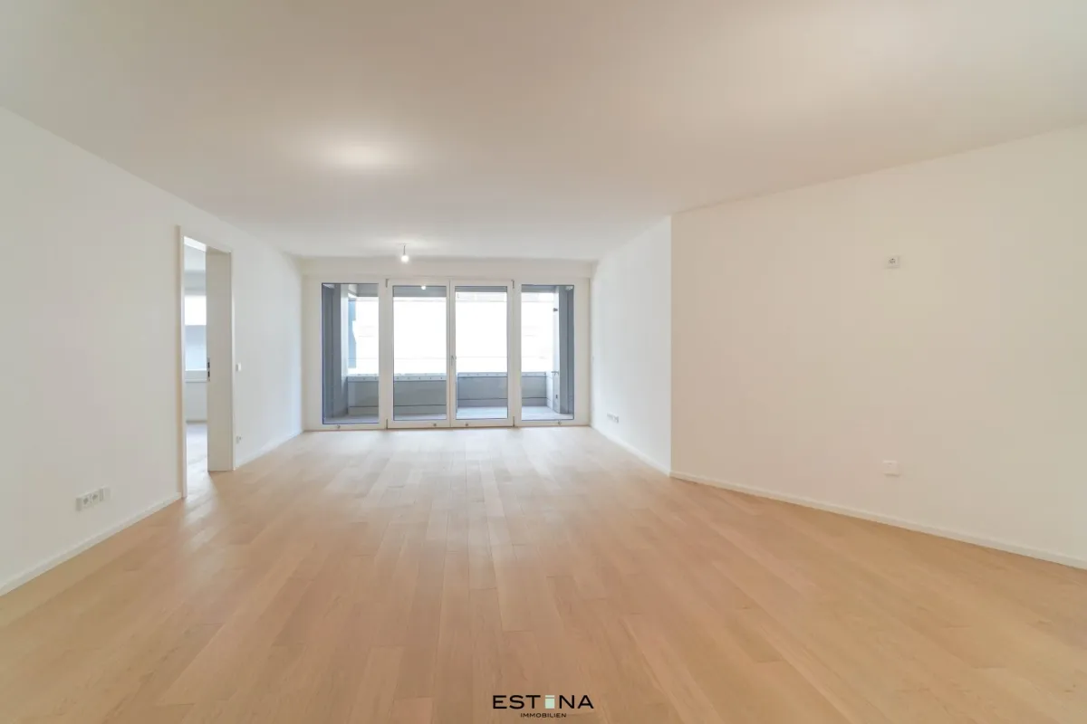 Neubauwohnung mit geräumigen Schlafzimmern und Loggia - Nähe Schweizergarten - Bild 1