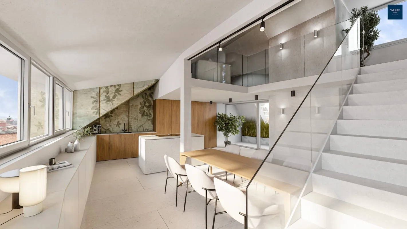 KAISER ESTATE - Exklusive Penthousewohnung mit Galerie, Weitblick und Loftgefühl und südseitiger Loggia - Bild 1