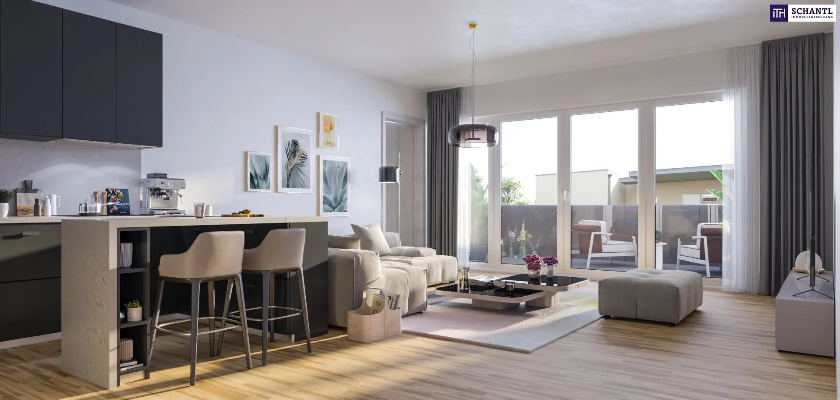 Ein riesengroßes Penthouse mit einer SO-Terrasse und einem W-Balkon in einer ruhigen Sackstraße in 8041 Graz - Projektübergabe JUNI 2027! PROVISIONSFREI! - Bild 1