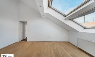 Klausgasse 46: Lichtdurchflutete 2,5-Zimmer-Dachgeschoßwohnung im Herzen des 16. Bezirks