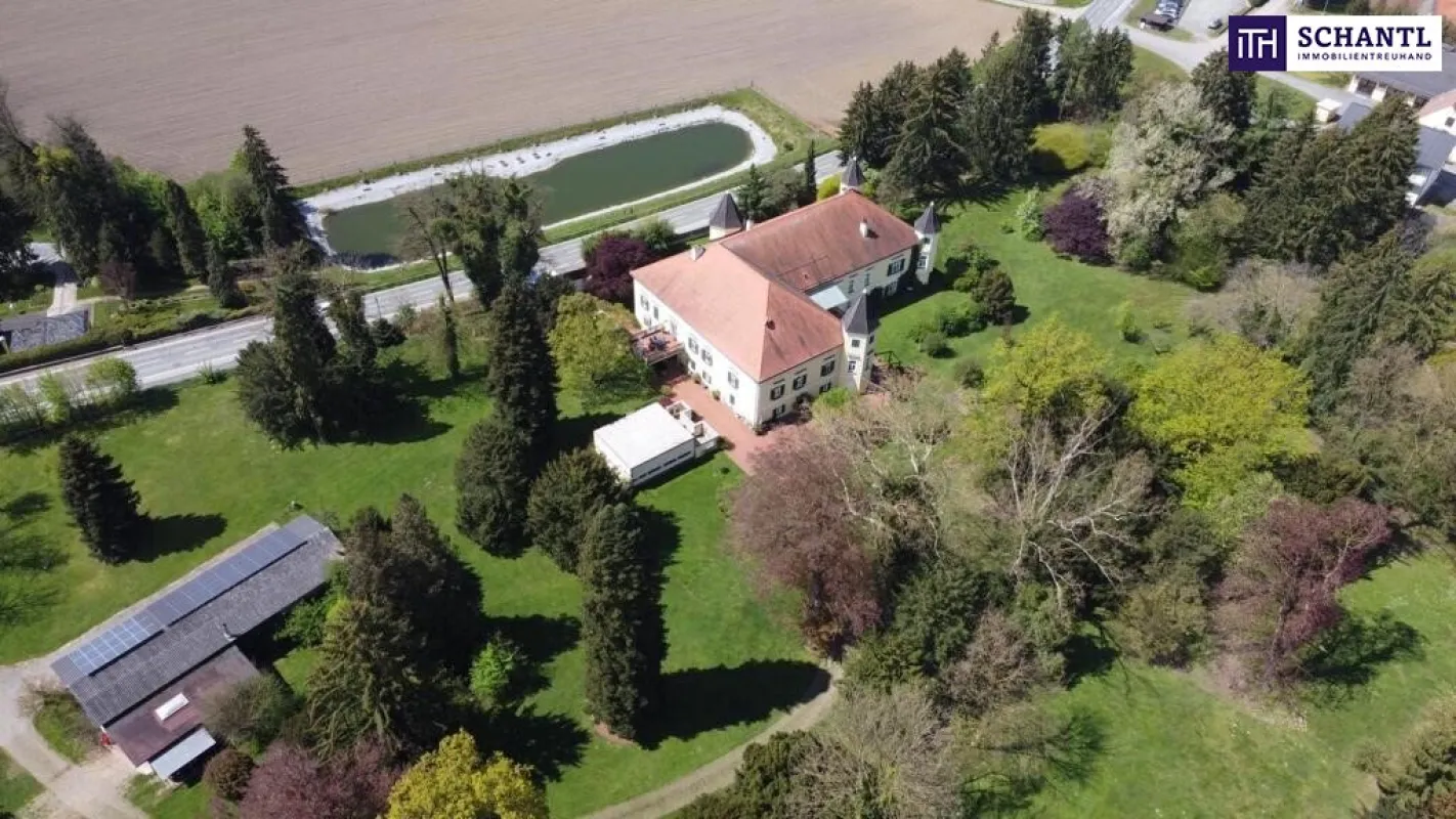 Ein Märchenschloss Nähe Wildon-komplett saniert mit prachtvoller ca. 40.000m² Parkanlage - Biomasseheizung! - Bild 1