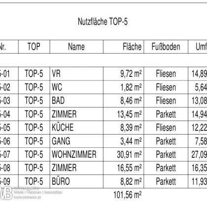 Erstbezug mit 101m² WFL + 2 Balkone 18m², 31m² Wohnküche & Zi-16m²+13m²+9m², 60m² PKW-Stellplatz - Bild 3