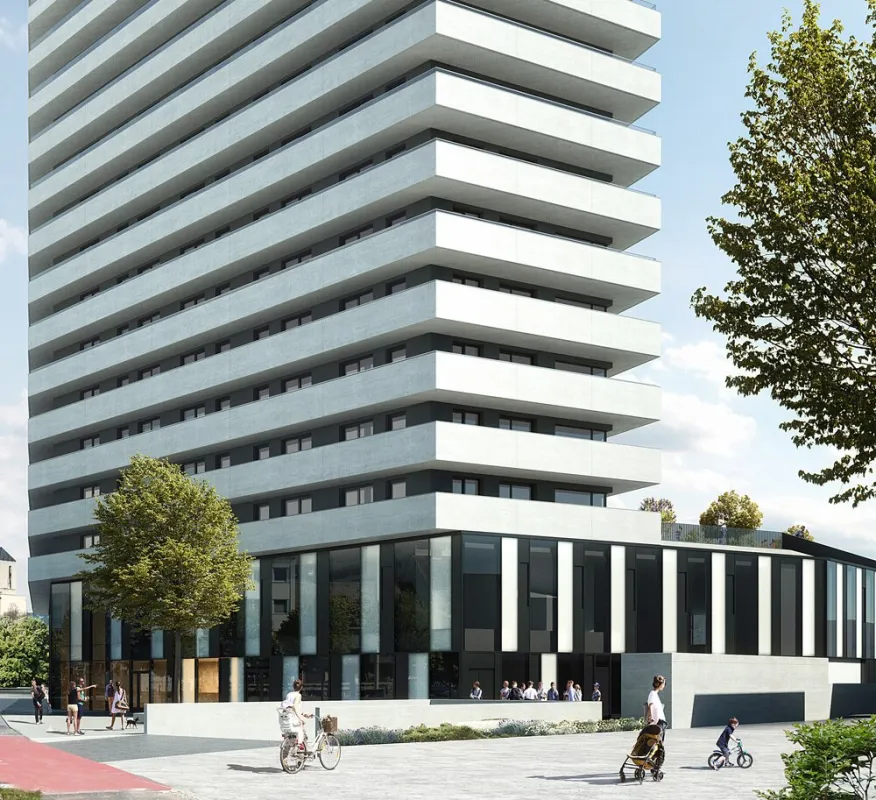 Tiefgaragen-Parkplätze in bester Lage im BRUCKNER TOWER