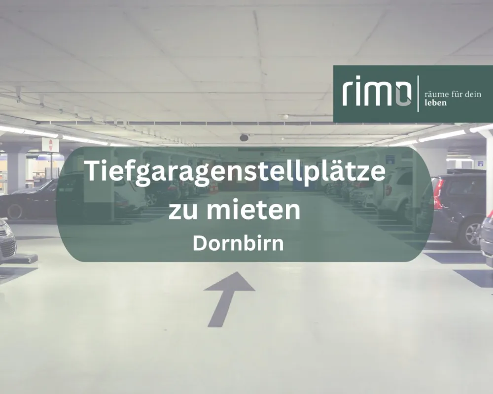Tiefgaragenplatz in Dornbirn/Bahnhofnähe ab 1. Juni zu mieten