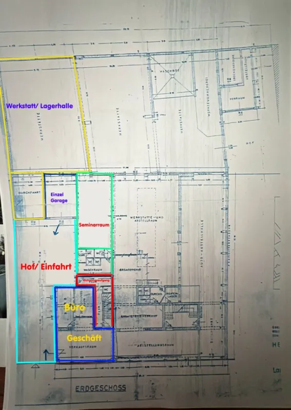Haus mit großem Gewerbeanteil (Werkstatt/Geschäftslokal) im Zentrum von Wels