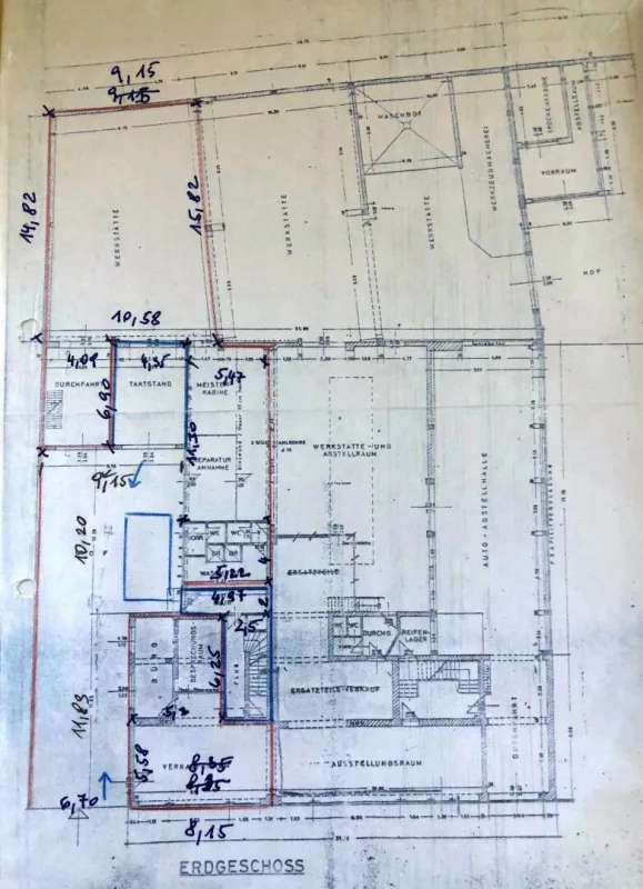 Haus mit großem Gewerbeanteil (Werkstatt/Geschäftslokal) im Zentrum von Wels